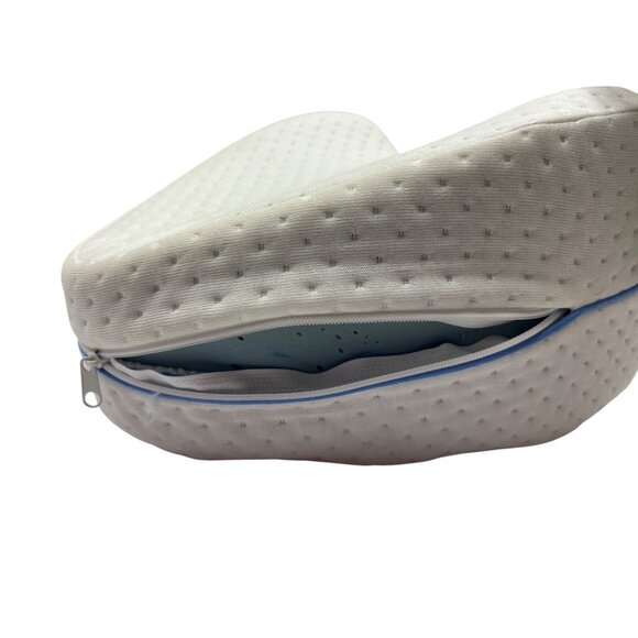 Contour Knee Pillow W/ Removable Cover & Foam Core For Support & Comfort 48g - Picture 3 of 5